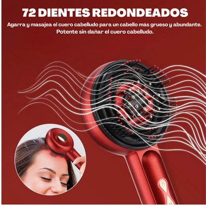 Peine Masajeador Eléctrico Vibratorio